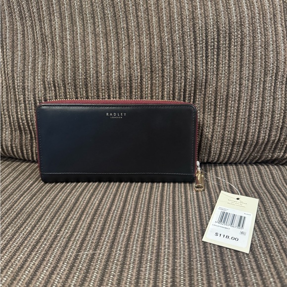 NWT Radley London Forest Friends Leather Bifold Wallet - Black - Picture 3 of 6